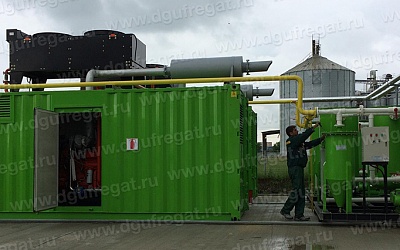 Проект с газопоршневыми станциями в контейнере по 500 кВт