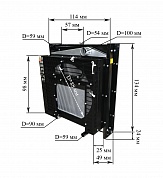 Радиатор охлаждения двигателя YC6MK315N-D30
